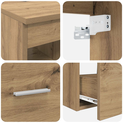 Badkamermeubelset 3 st Artisanaal eiken 49,5 x 44,5 x 65 cm