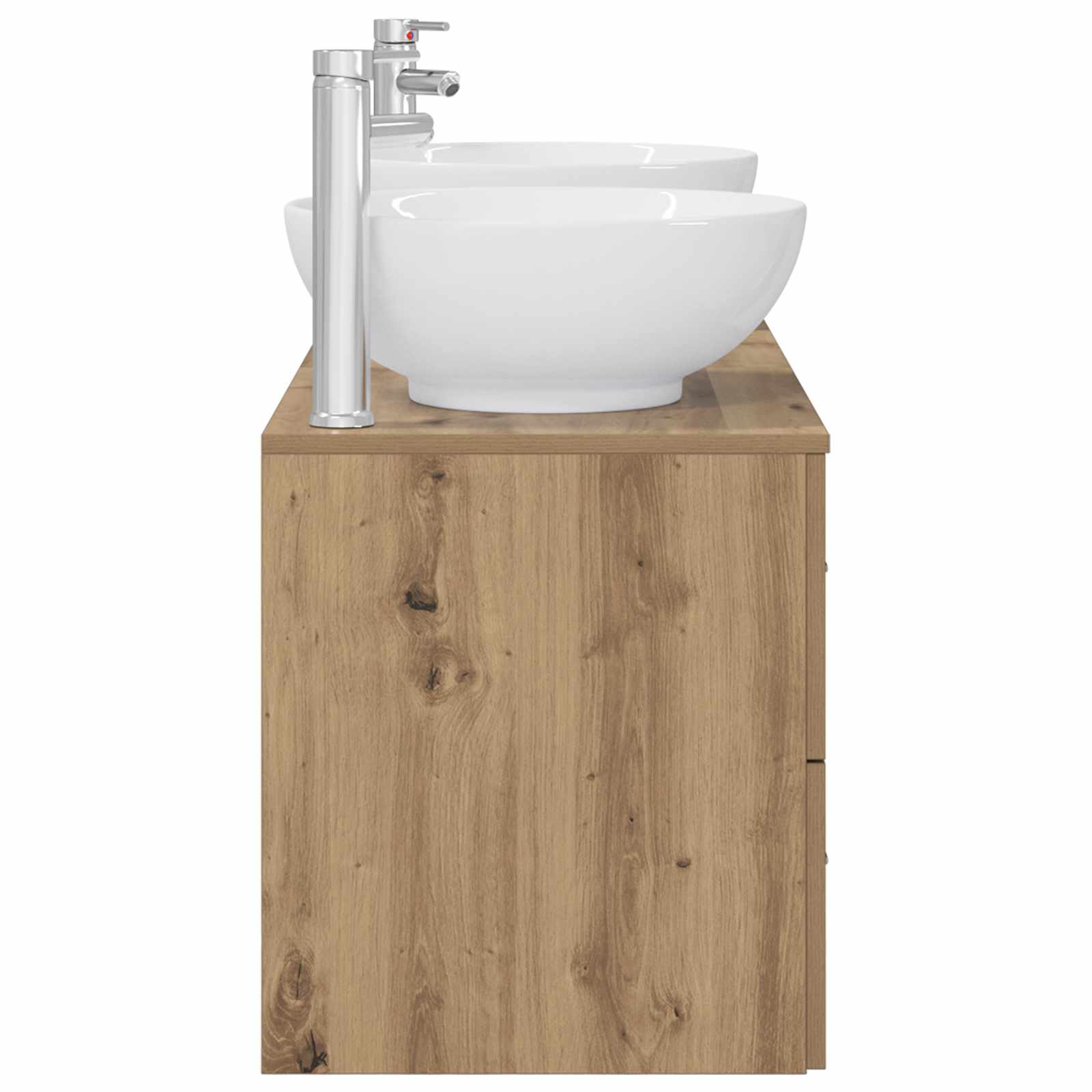 Badkamermeubelset 3 st Artisanaal eiken 49,5 x 44,5 x 65 cm