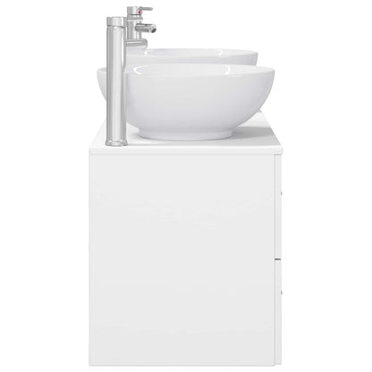 Badkamermeubelset 3 st Wit 49,5 x 44,5 x 65 cm Bewerkt hout