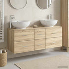 Badkamermeubelset 3 st Sonoma Eiken 49,5 x 44,5 x 65 cm