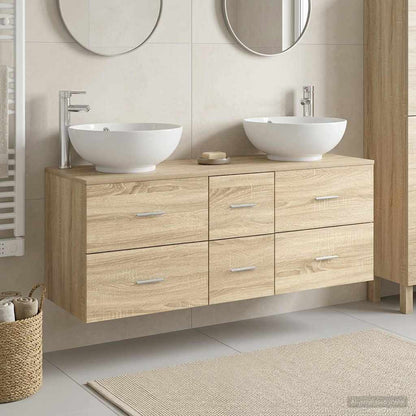 Badkamermeubelset 3 st Sonoma Eiken 49,5 x 44,5 x 65 cm