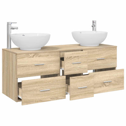 Badkamermeubelset 3 st Sonoma Eiken 49,5 x 44,5 x 65 cm