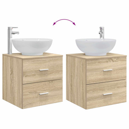 Badkamermeubelset 3 st Sonoma Eiken 49,5 x 44,5 x 65 cm