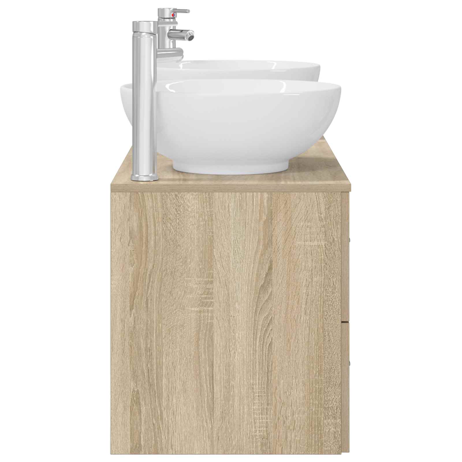 Badkamermeubelset 3 st Sonoma Eiken 49,5 x 44,5 x 65 cm