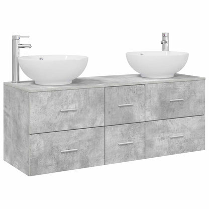 Badkamermeubelset 3 st Betongrijs 49,5 x 44,5 x 65 cm
