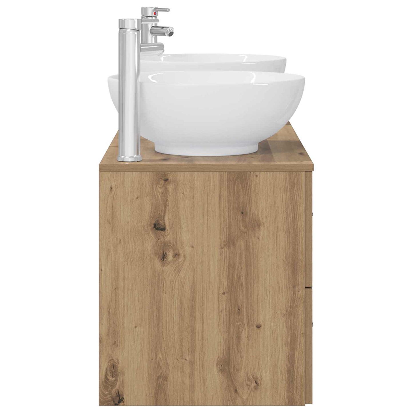 Badkamermeubelset 3 st Artisanaal eiken 49,5 x 44,5 x 65 cm