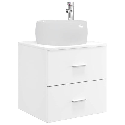 Badkamermeubelset 3 st Wit 49,5 x 44,5 x 66 cm Bewerkt hout