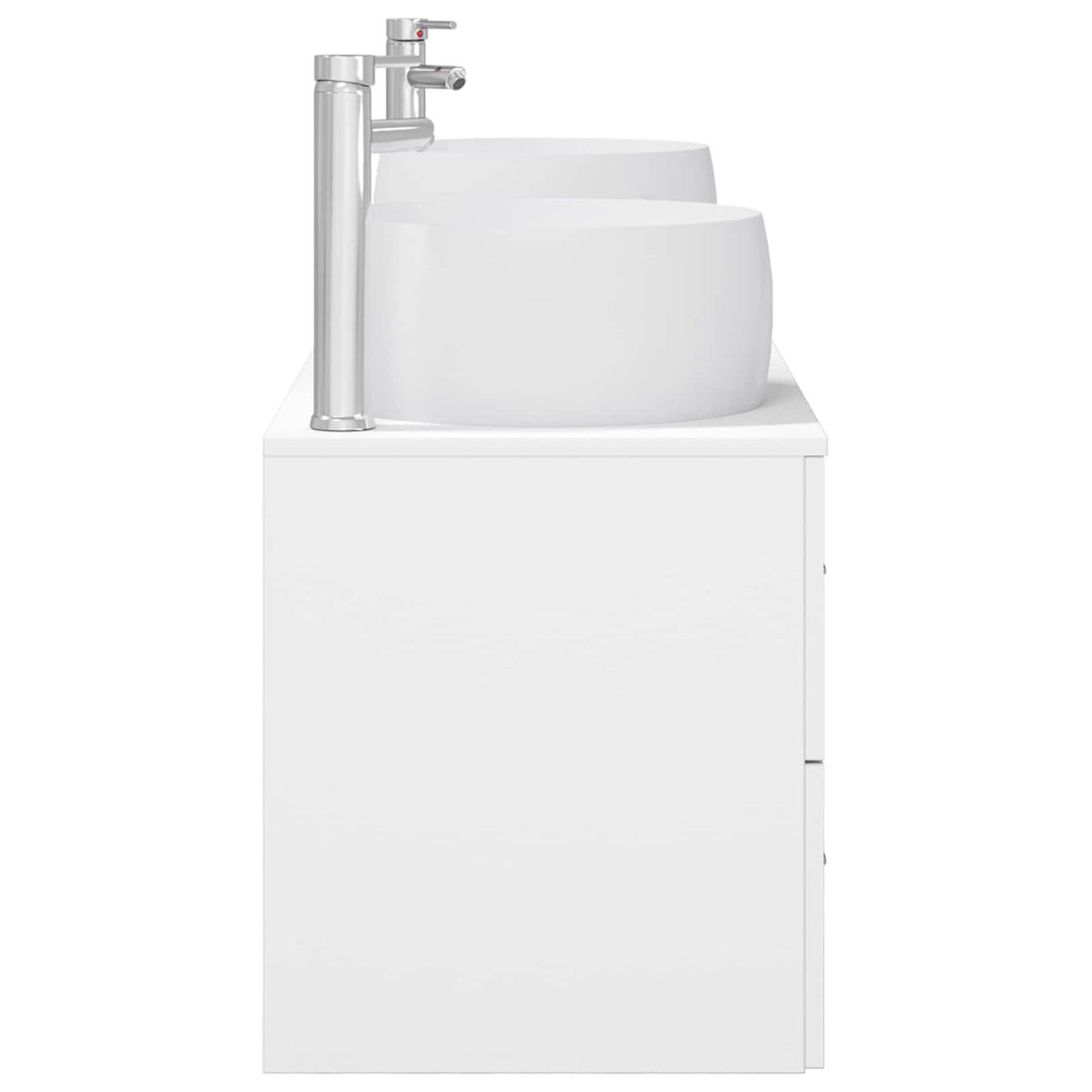 Badkamermeubelset 3 st Wit 49,5 x 44,5 x 66 cm Bewerkt hout