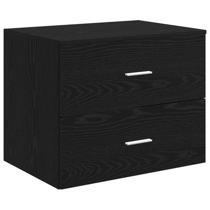 Badkamermeubelset 3 st Zwart 49,5 x 44,5 x 66 cm Bewerkt hout