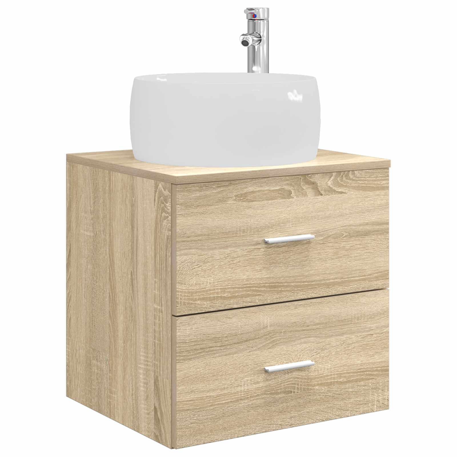 Badkamermeubelset 3 st Sonoma Eiken 49,5 x 44,5 x 66 cm