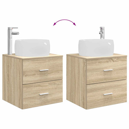 Badkamermeubelset 3 st Sonoma Eiken 49,5 x 44,5 x 66 cm