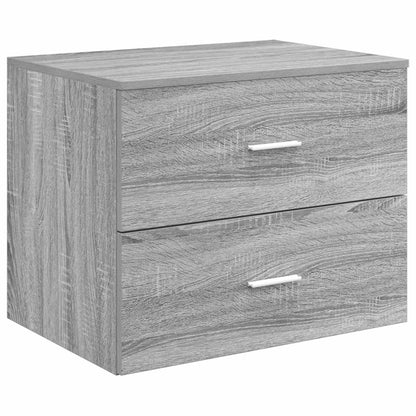 Badkamermeubelset 3 st Grijs Sonoma 49,5 x 44,5 x 66 cm