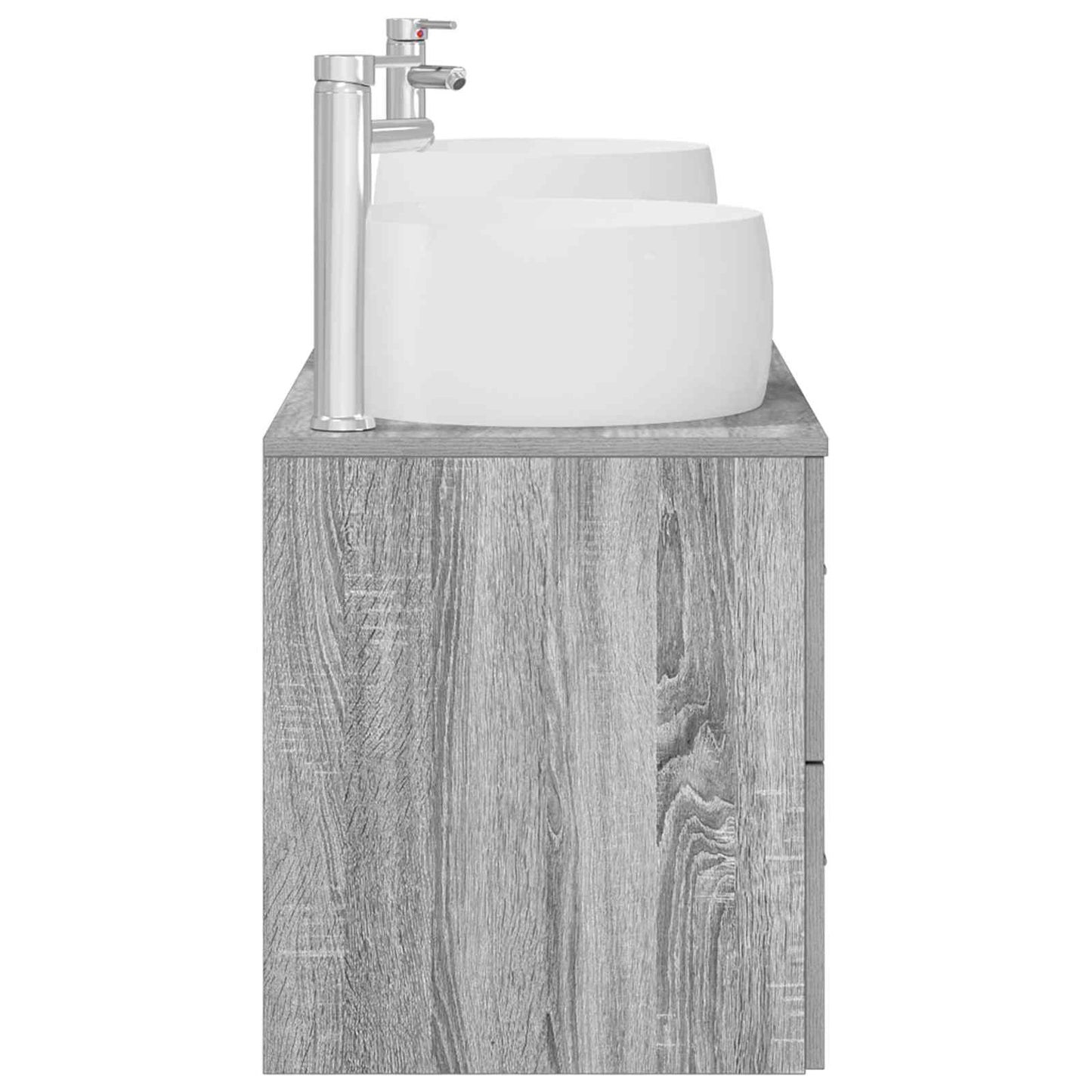 Badkamermeubelset 3 st Grijs Sonoma 49,5 x 44,5 x 66 cm