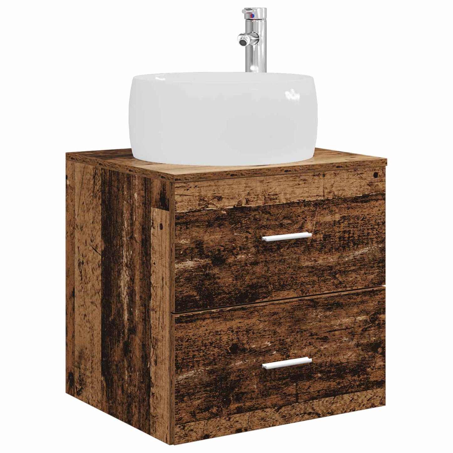 Badkamermeubelset 3 st Oud hout 49,5 x 44,5 x 66 cm