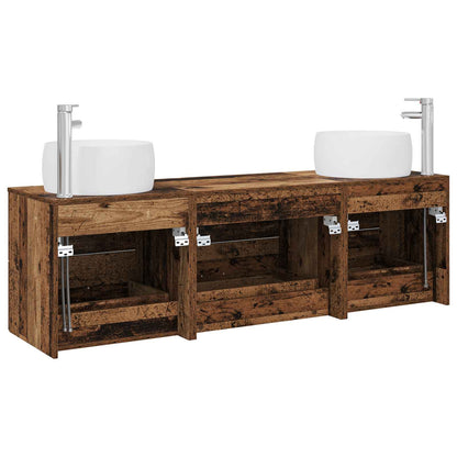 Badkamermeubelset 3 st Oud hout 49,5 x 44,5 x 66 cm