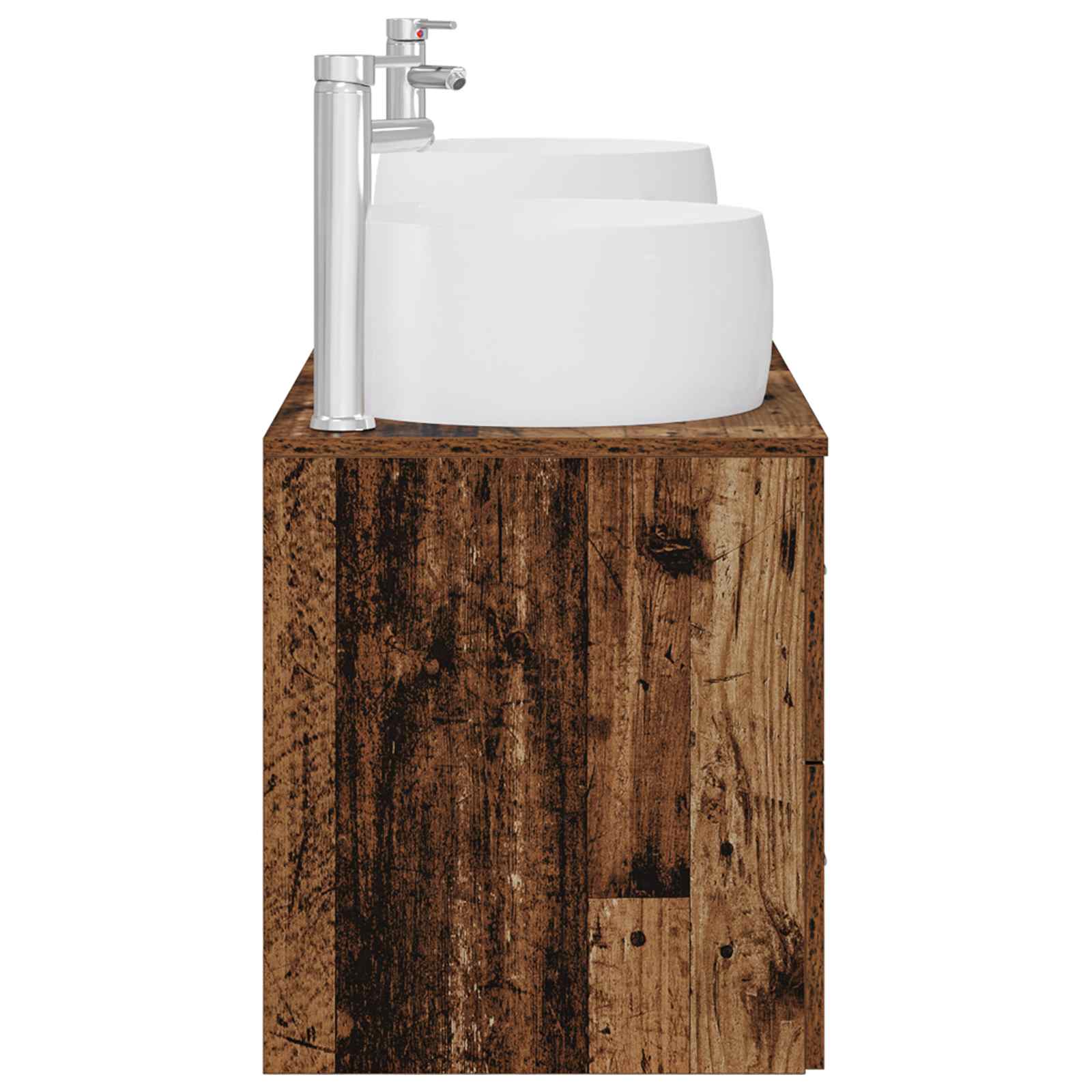 Badkamermeubelset 3 st Oud hout 49,5 x 44,5 x 66 cm