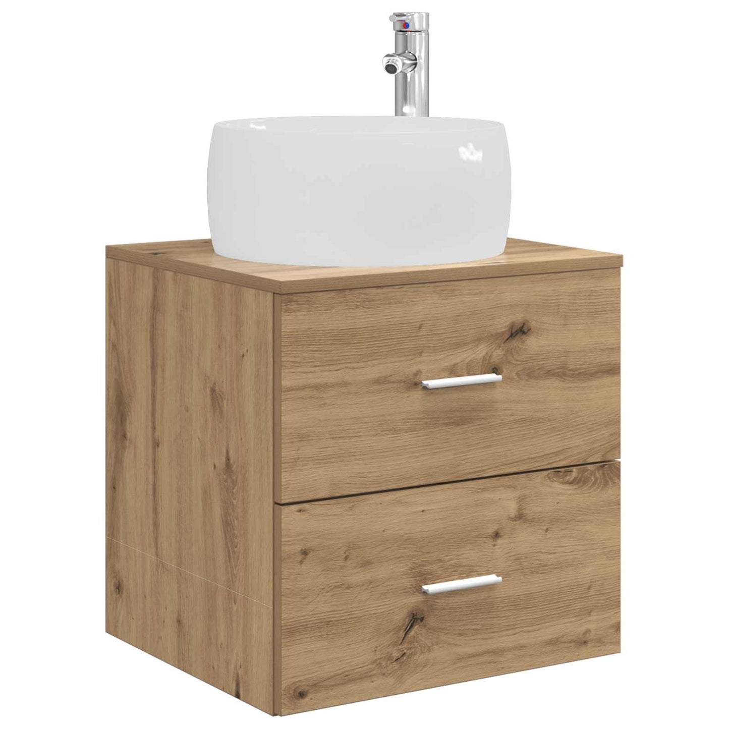 Badkamermeubelset 3 st Artisanaal eiken 49,5 x 44,5 x 66 cm