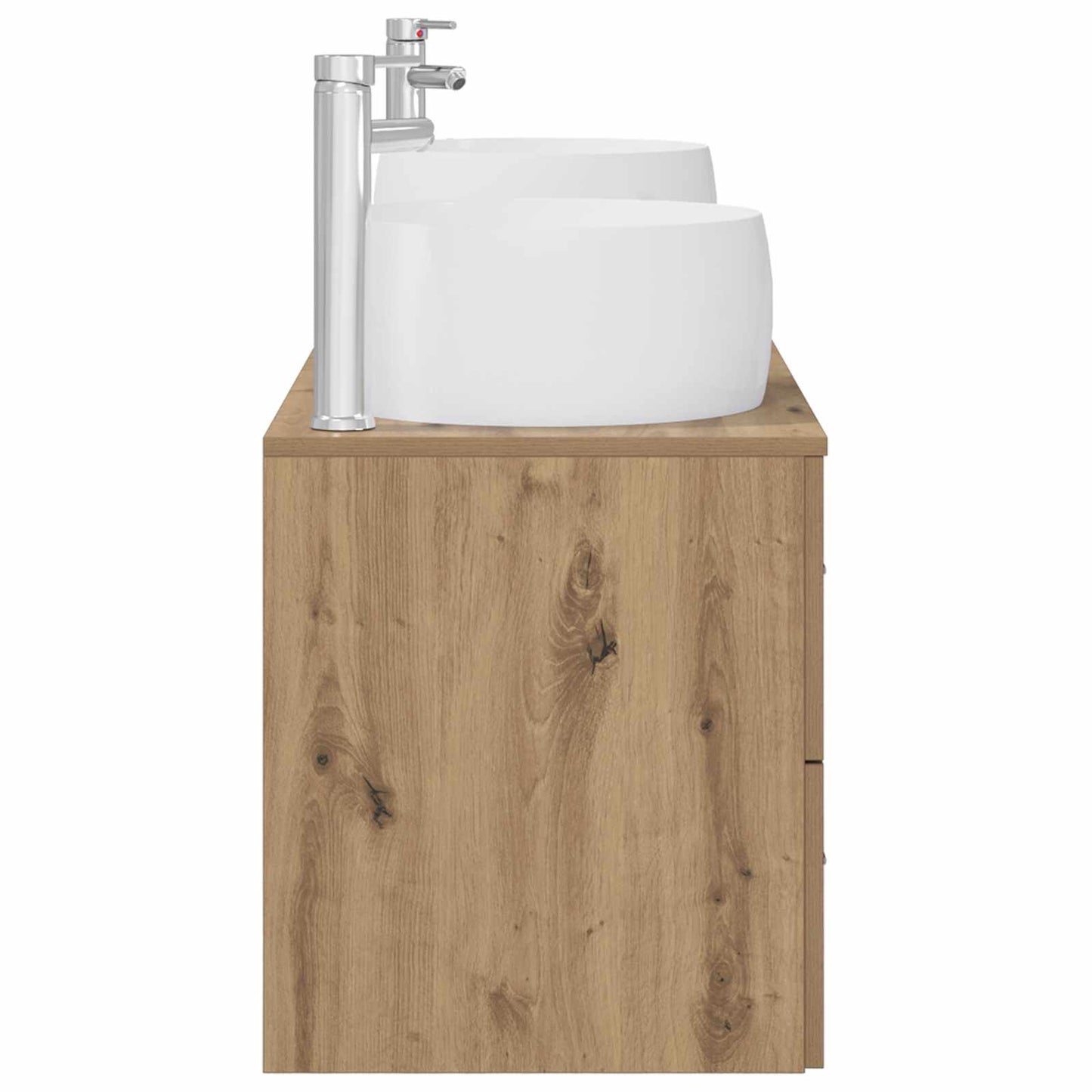 Badkamermeubelset 3 st Artisanaal eiken 49,5 x 44,5 x 66 cm