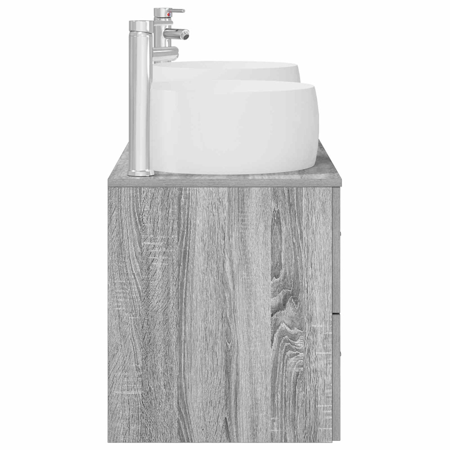 Badkamermeubelset 3 st Grijs Sonoma 49,5 x 44,5 x 66 cm