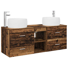 Badkamermeubelset 3 st Oud hout 49,5 x 44,5 x 66 cm
