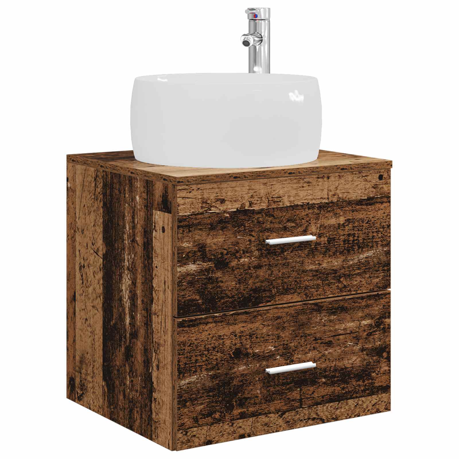 Badkamermeubelset 3 st Oud hout 49,5 x 44,5 x 66 cm