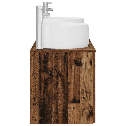 Badkamermeubelset 3 st Oud hout 49,5 x 44,5 x 66 cm
