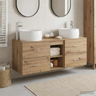 Badkamermeubelset 3 st Artisanaal eiken 49,5 x 44,5 x 66 cm