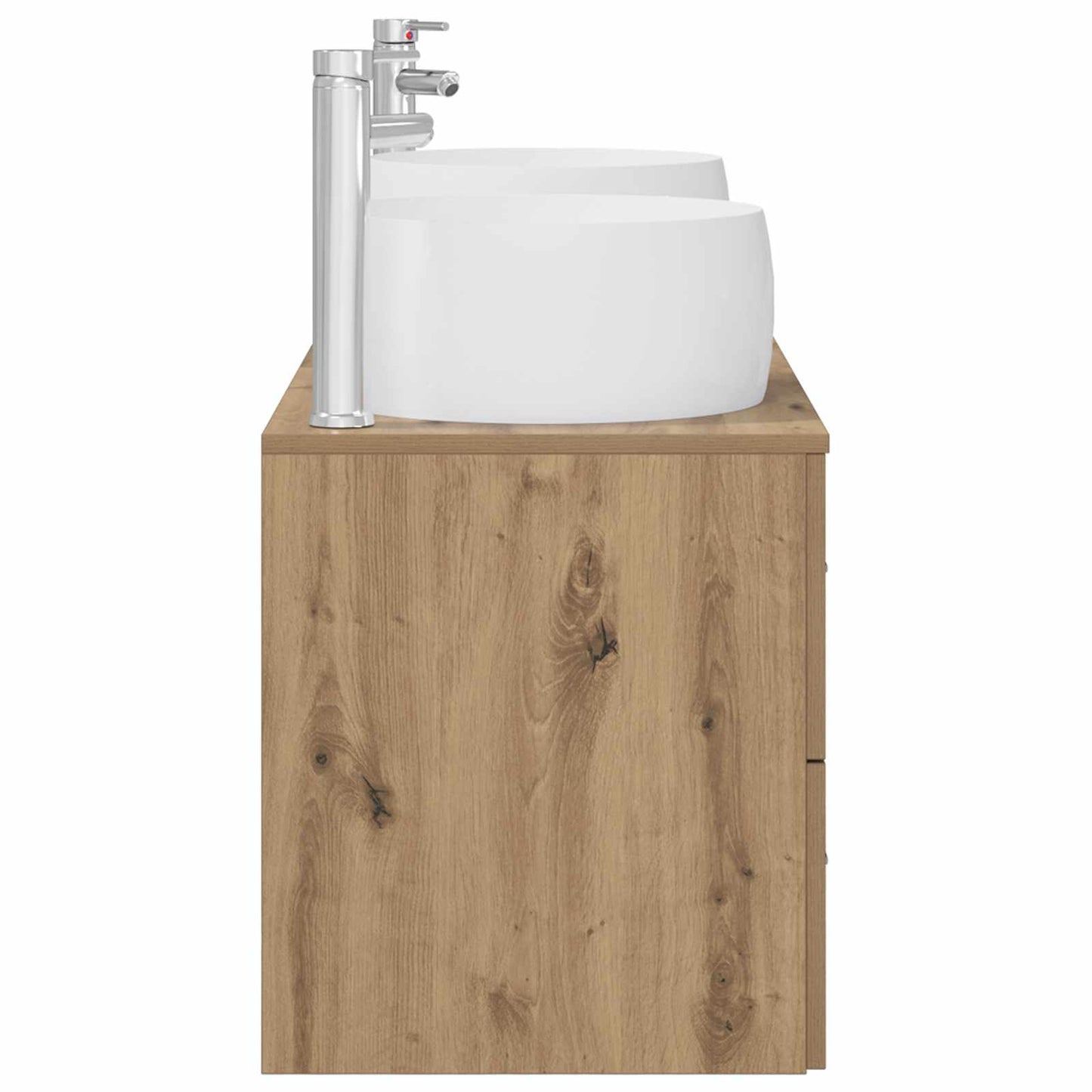 Badkamermeubelset 3 st Artisanaal eiken 49,5 x 44,5 x 66 cm