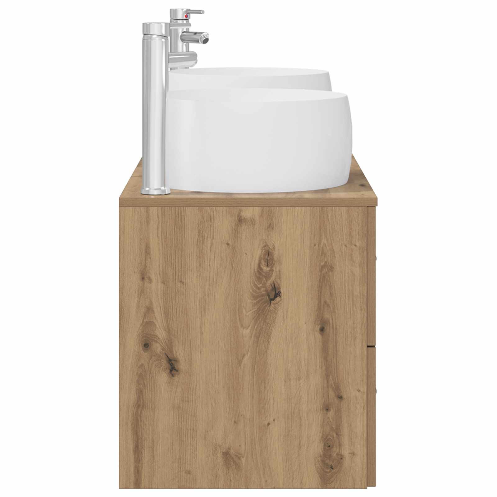 Badkamermeubelset 3 st Artisanaal eiken 49,5 x 44,5 x 66 cm