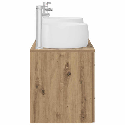 Badkamermeubelset 3 st Artisanaal eiken 49,5 x 44,5 x 66 cm