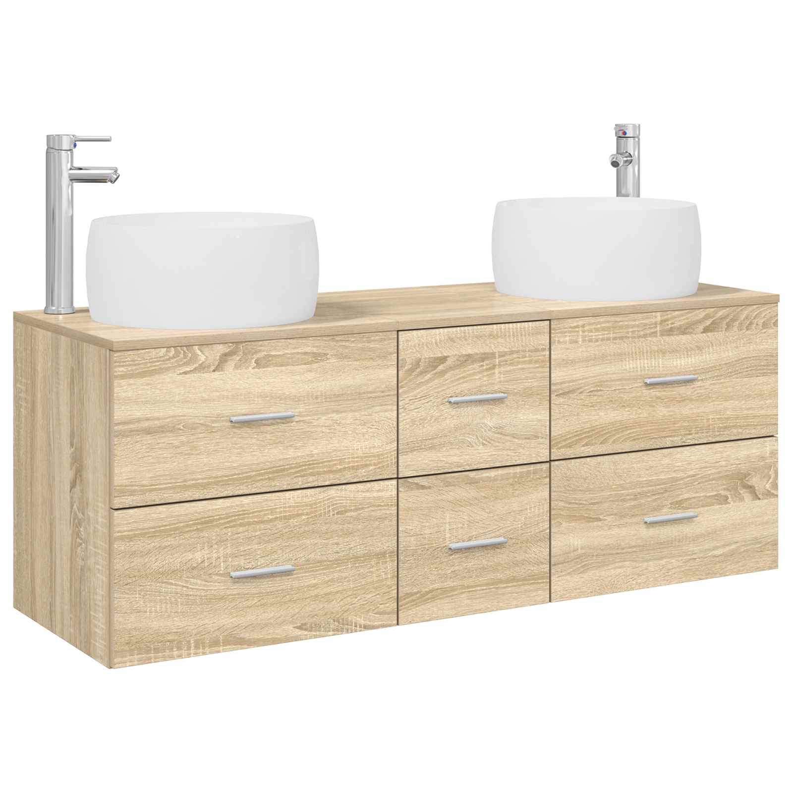 Badkamermeubelset 3 st Sonoma Eiken 49,5 x 44,5 x 66 cm