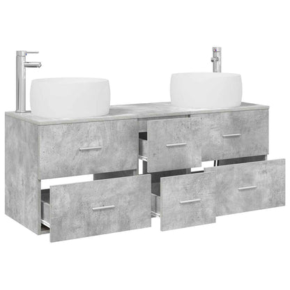 Badkamermeubelset 3 st Betongrijs 49,5 x 44,5 x 66 cm