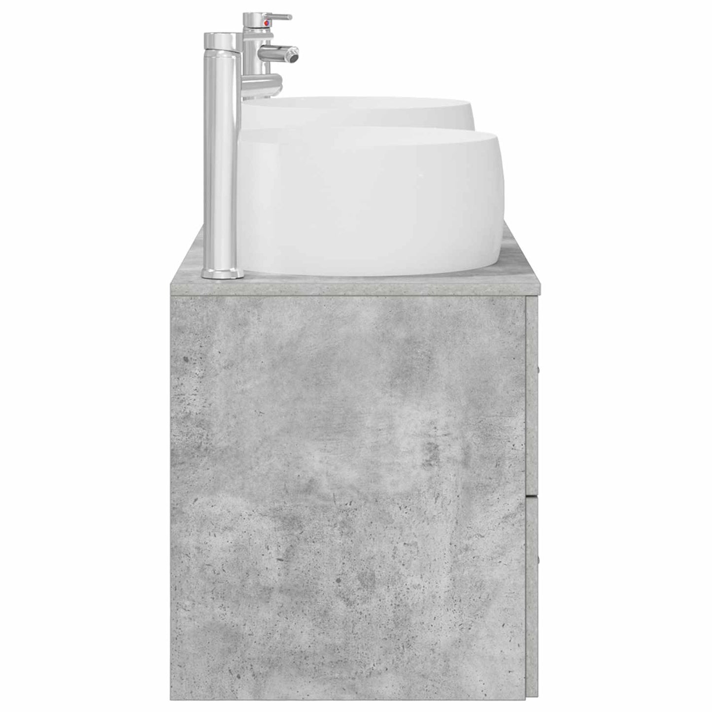 Badkamermeubelset 3 st Betongrijs 49,5 x 44,5 x 66 cm