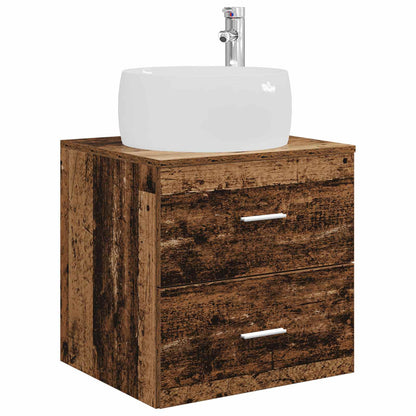 Badkamermeubelset 3 st Oud hout 49,5 x 44,5 x 66 cm