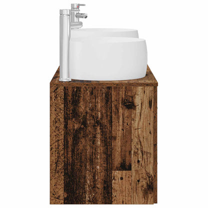 Badkamermeubelset 3 st Oud hout 49,5 x 44,5 x 66 cm