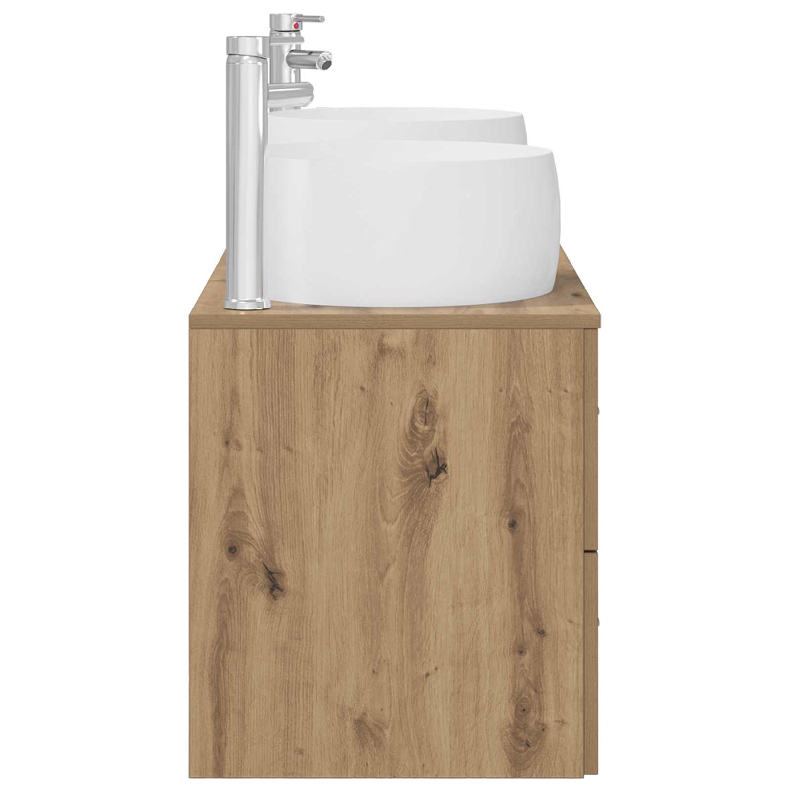 Badkamermeubelset 3 st Artisanaal eiken 49,5 x 44,5 x 66 cm