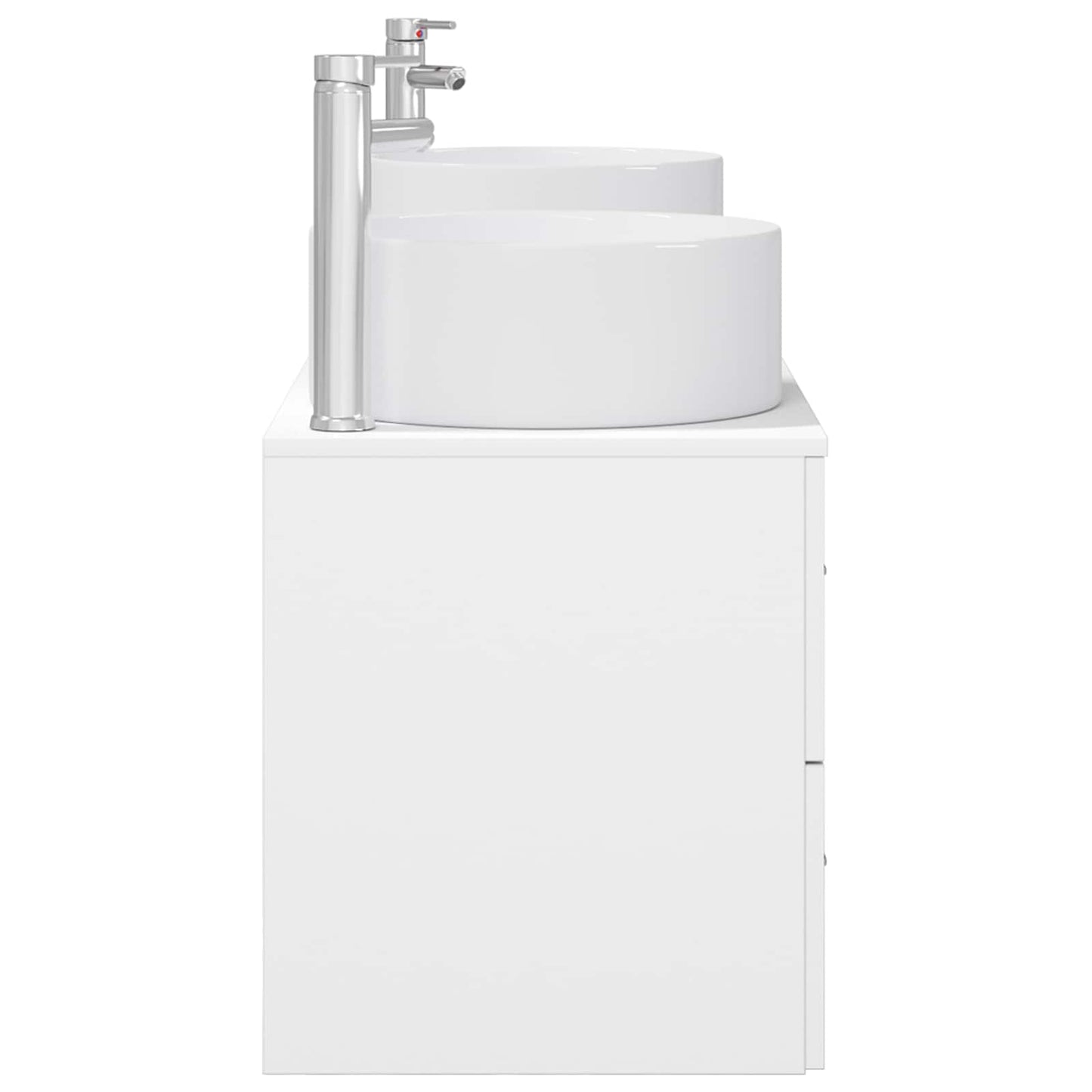 Badkamermeubelset 3 st Wit 49,5 x 44,5 x 65,5 cm Bewerkt hout