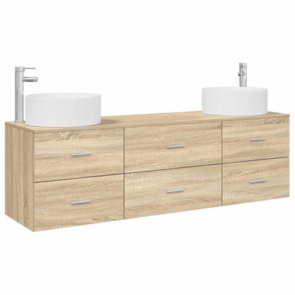Badkamermeubelset 3 st Sonoma Eiken 49,5 x 44,5 x 65,5 cm