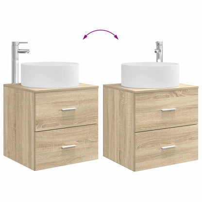 Badkamermeubelset 3 st Sonoma Eiken 49,5 x 44,5 x 65,5 cm