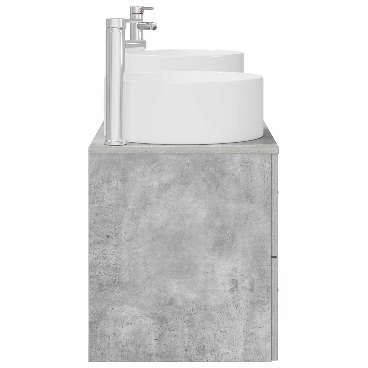 Badkamermeubelset 3 st Betongrijs 49,5 x 44,5 x 65,5 cm