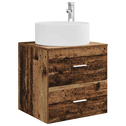 Badkamermeubelset 3 st Oud hout 49,5 x 44,5 x 65,5 cm