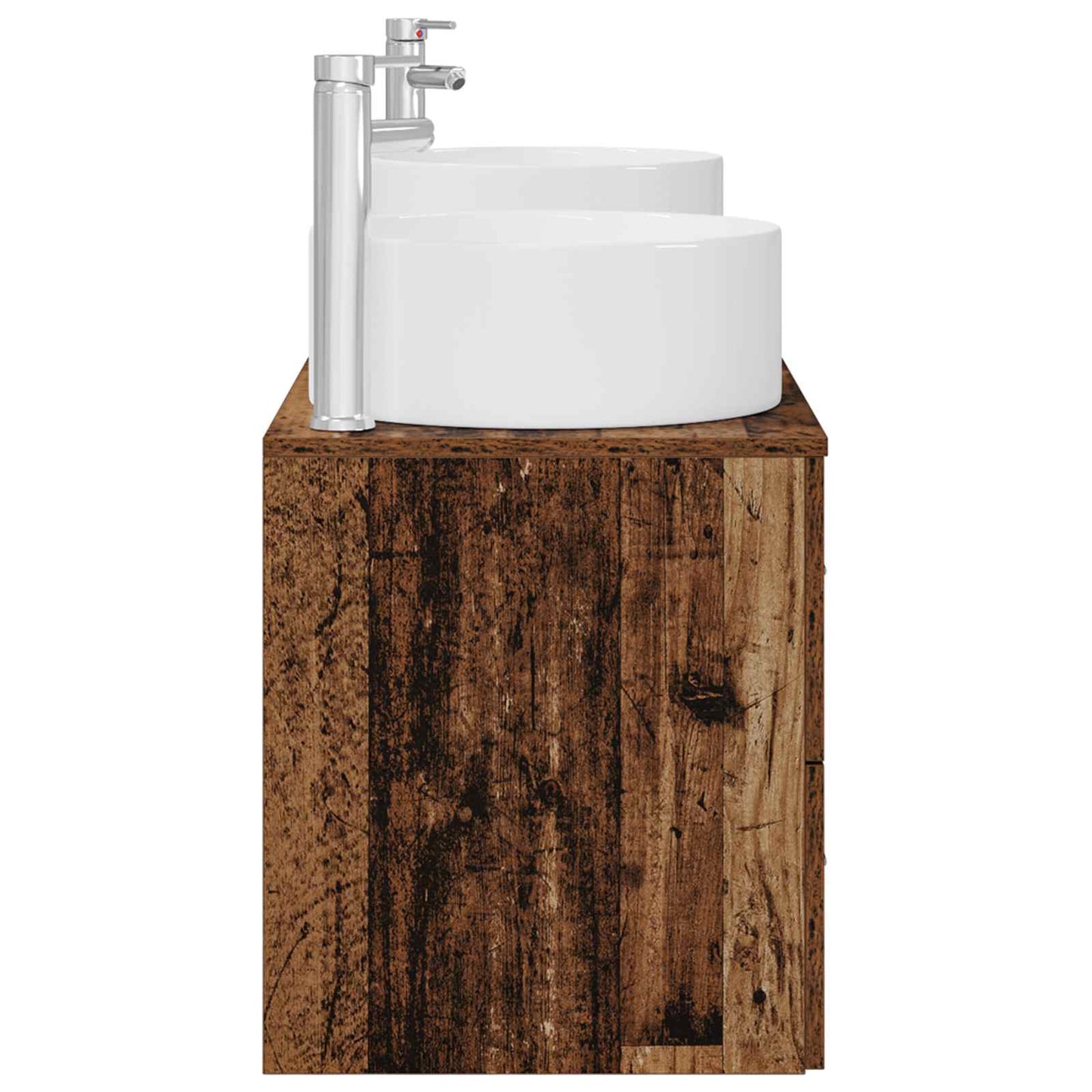Badkamermeubelset 3 st Oud hout 49,5 x 44,5 x 65,5 cm