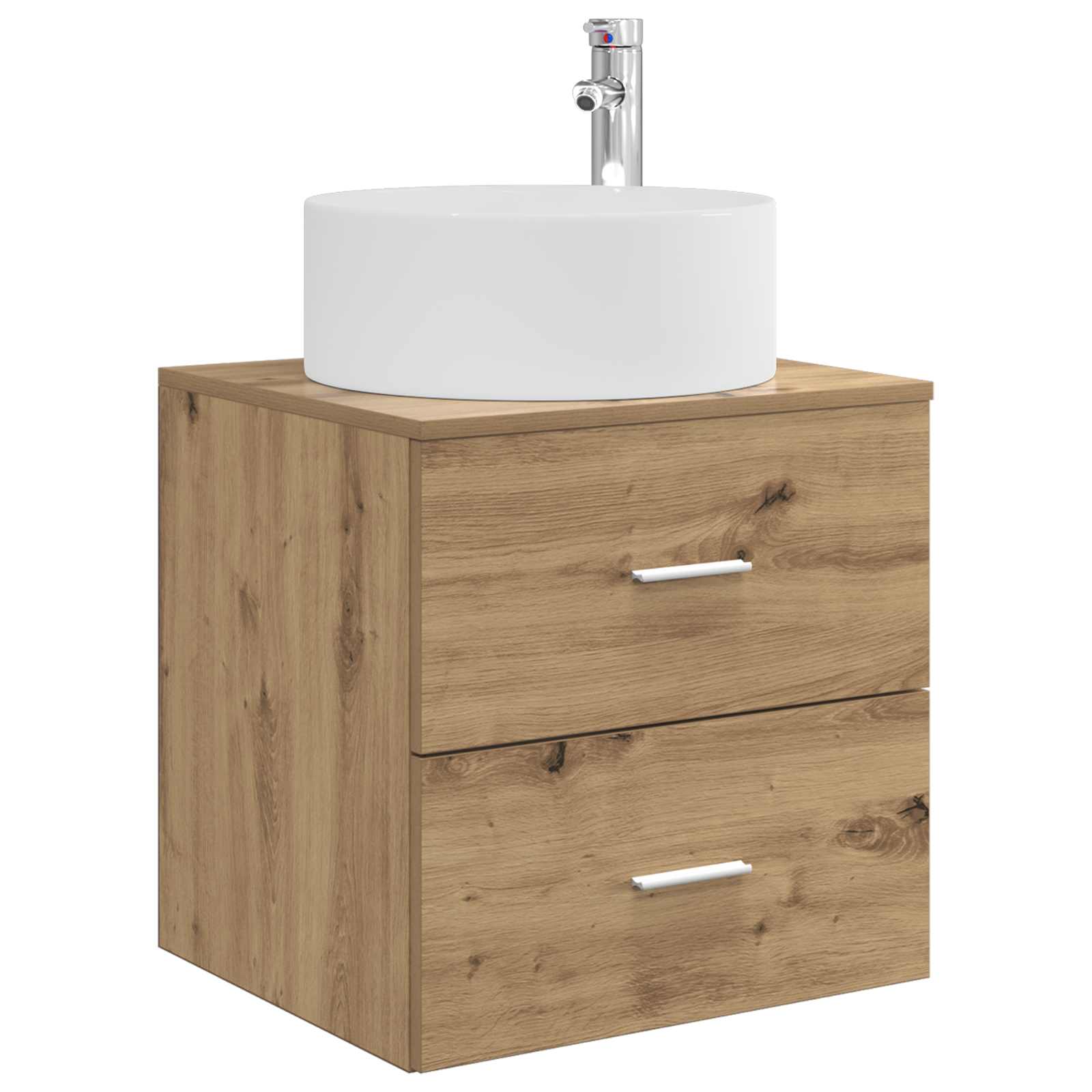 Badkamermeubelset 3 st Artisanaal eiken 49,5 x 44,5 x 65,5 cm