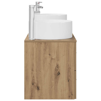 Badkamermeubelset 3 st Artisanaal eiken 49,5 x 44,5 x 65,5 cm