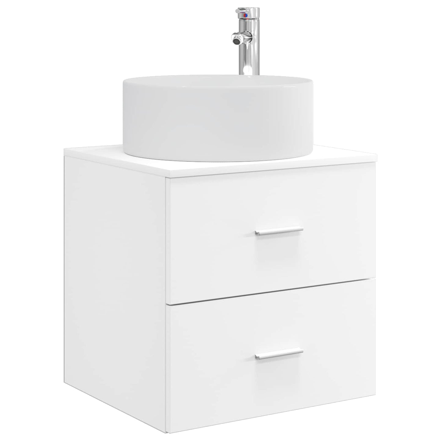 Badkamermeubelset 3 st Wit 49,5 x 44,5 x 65,5 cm Bewerkt hout