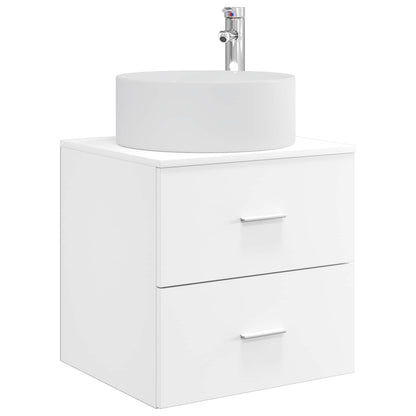 Badkamermeubelset 3 st Wit 49,5 x 44,5 x 65,5 cm Bewerkt hout