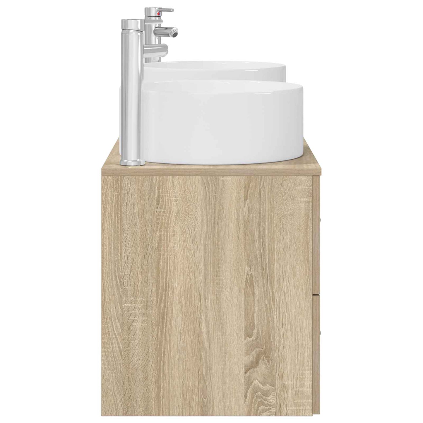 Badkamermeubelset 3 st Sonoma Eiken 49,5 x 44,5 x 65,5 cm