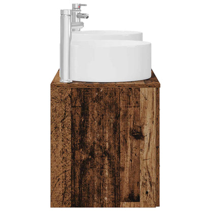 Badkamermeubelset 3 st Oud hout 49,5 x 44,5 x 65,5 cm