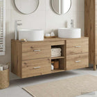 Badkamermeubelset 3 st Artisanaal eiken 49,5 x 44,5 x 65,5 cm