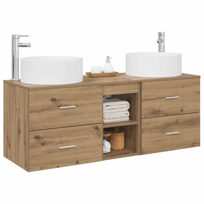 Badkamermeubelset 3 st Artisanaal eiken 49,5 x 44,5 x 65,5 cm